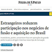 Estrangeiros reduzem participao nos negcios de fuso e aquisio no Brasil